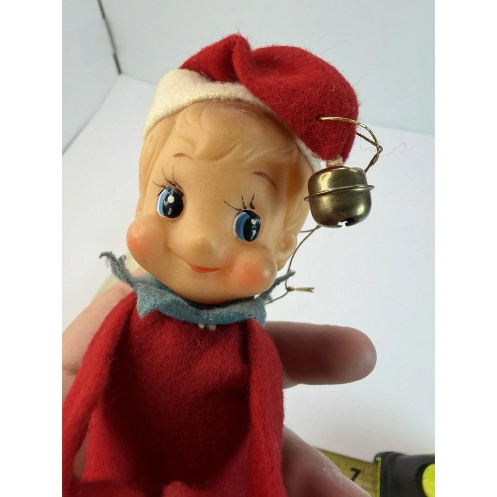 Christmas Knew Hugger Elf Ornament Shelf Sitter Pixie Kitschy Holiday Lot 2 READ